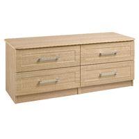 Andante 4 Drawer Wide Chest Oak