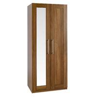 andante 2 door mirrored wardrobe walnut