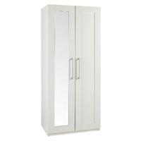 Andante 2 Door Mirrored Wardrobe Cream