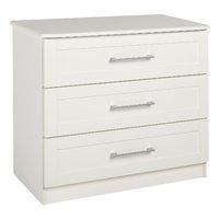 Andante 3 Drawer Chest Cream