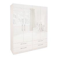 Angel High Gloss 4 Door 4 Drawer Wardrobe