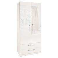 Angel High Gloss 2 Door 2 Drawer Wardrobe