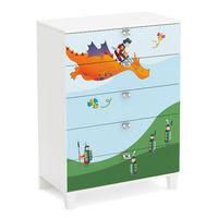 Andy Chest of 5 Drawers with Dragon Decals