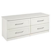 andante 4 drawer wide chest cream