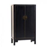 Anji 2 Door Spice Cupboard in Black