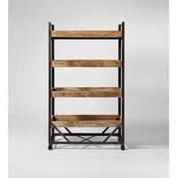 ancona shelving unit in mango wood iron