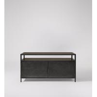 Anderson Media unit in Mango wood & Gunmetal