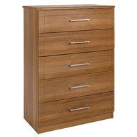 Andante 5 Drawer Chest Walnut