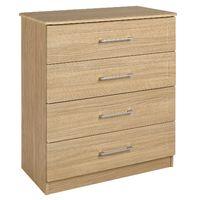 andante 4 drawer chest oak