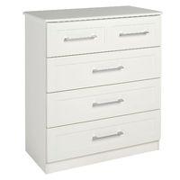 Andante 4 Drawer Chest Split Chest Cream