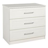 andante 3 drawer chest cream