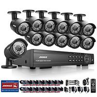 Annke 16CH HD 1080P Outdoor CCTV Home Security Camera System DVR Video Record