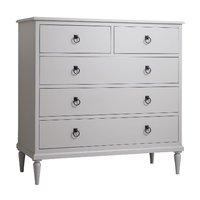 Annecy 5 Drawer Chest in Grey