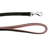 ancol suede lead brown pink 12mmx100cm