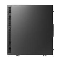 anidees AI-05S-BW ATX Mid Tower Silent PC Case support 240/280 Radiator w/ 3 x 120 mm Case fan and Side Window - Black