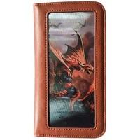 Anne Stokes Phone Case Wallet Brown Fantasy 3D Lenticular Fire Dragon