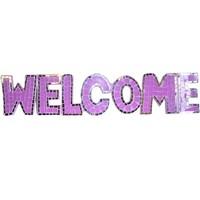 Ancient Wisdom Mosaic - Welcome - Purple