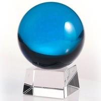 Ancient Wisdom 60mm Light Blue Crystal Ball On Stand