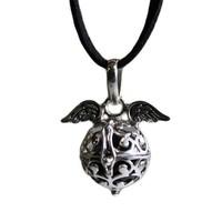 angel wings bell black