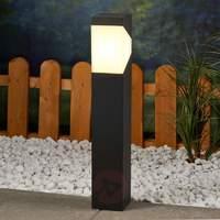 Angular LED pedestal light Kiran, aluminium