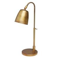 Antiqued Brass Desk Lamp