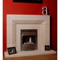 anglia limestone fireplace package with electric fire