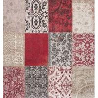 antwerp red floral patchwork rug vintage louis de poortere 230x230