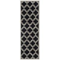 Anthracite Grey Moroccan Trellis Rugs - Safavieh 68x213