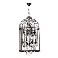 Antique Birdcage Pendant Light IronCrystal