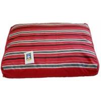 Animate Stripe Fibre Bed, Small, Red