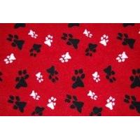 Animate Dog and Cat Fleece Blanket Red Small 74 X61cm