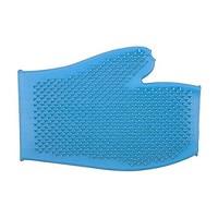 Ancol Ergo Rubber Grooming Glove for Dog, Blue