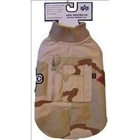 Animate Desert Camouflage M65 Field Jacket Dog Coat (Size: 20 Inches)