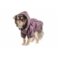 Ancol Small Bite Small Bite Waterproof Jacket with Hood, Small, Purple/Damson