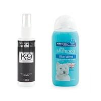 Ancol K9 Ted Barker Fragrance Dog Cologne Perfume Scent & Shampoo Velvet Blue