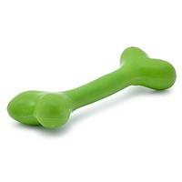 ancol solid rubber bone large green