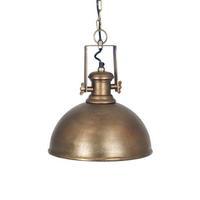 Antique Elec Pendant Light, Brass