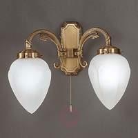 Antique wall light Impery, 2-bulb