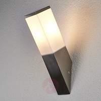 Annabell Outside Wall Light Angled Stainless Steel