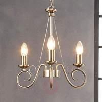 antique brass chandelier marnia 3 bulb