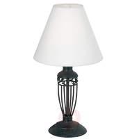 antica antique brown table lamp