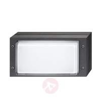 Anthracite-coloured Bliz LED outdoor wall light