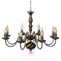 Antique brass BARROCCO chandelier, 8-bulb