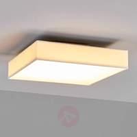 Angular LED ceiling lamp Oka in white