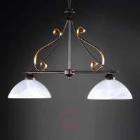 antique pendant lamp lisa 2 bulb