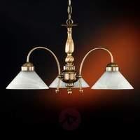 antwerpen hanging light three bulbs antique brass
