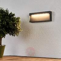 Angular LED outdoor wall light Jamison, dark grey