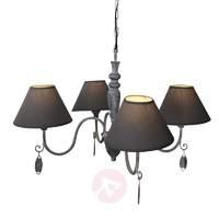 antique grey hanging lamp susana