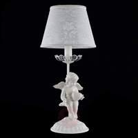angel figure and lace shade table lamp angel