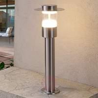 Anouk LED stainless steel pillar light